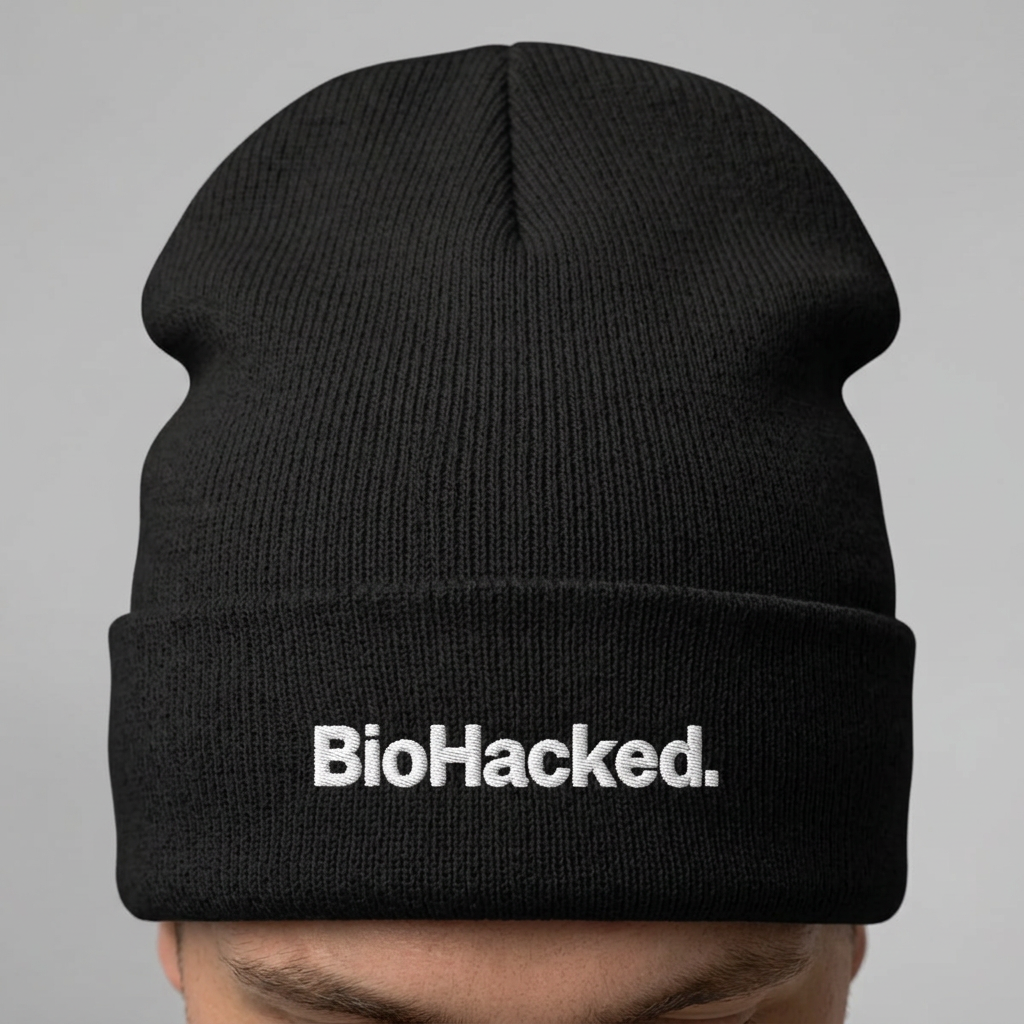 BioHacked. Embroidered Knit Beanie