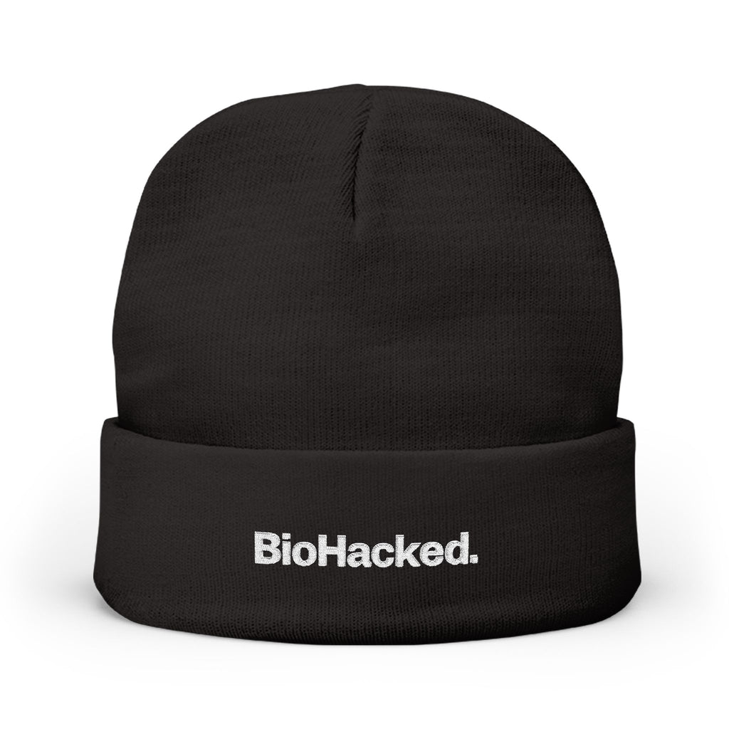 BioHacked. Embroidered Knit Beanie