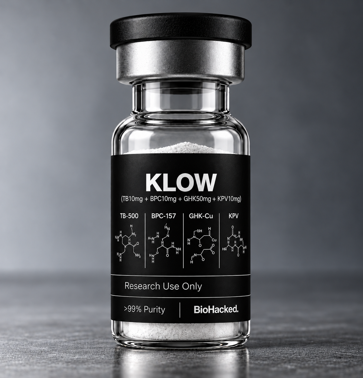 KLOW [TB10mg + BPC10mg + GHK50mg + KPV10mg] KIT (10 VIALS)