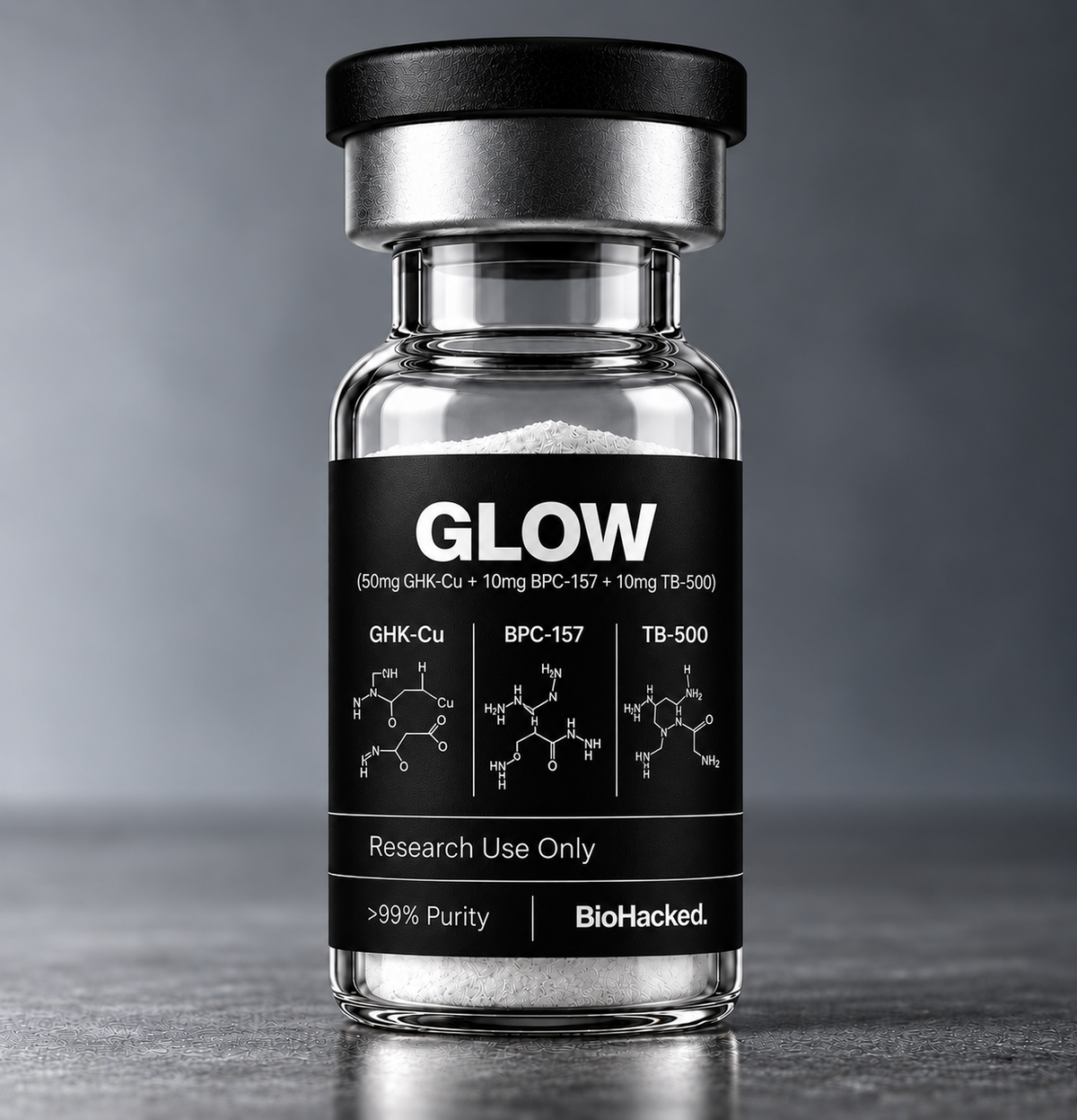 GLOW [TB10mg + BPC10mg + GHK50mg] KIT (10 VIALS)