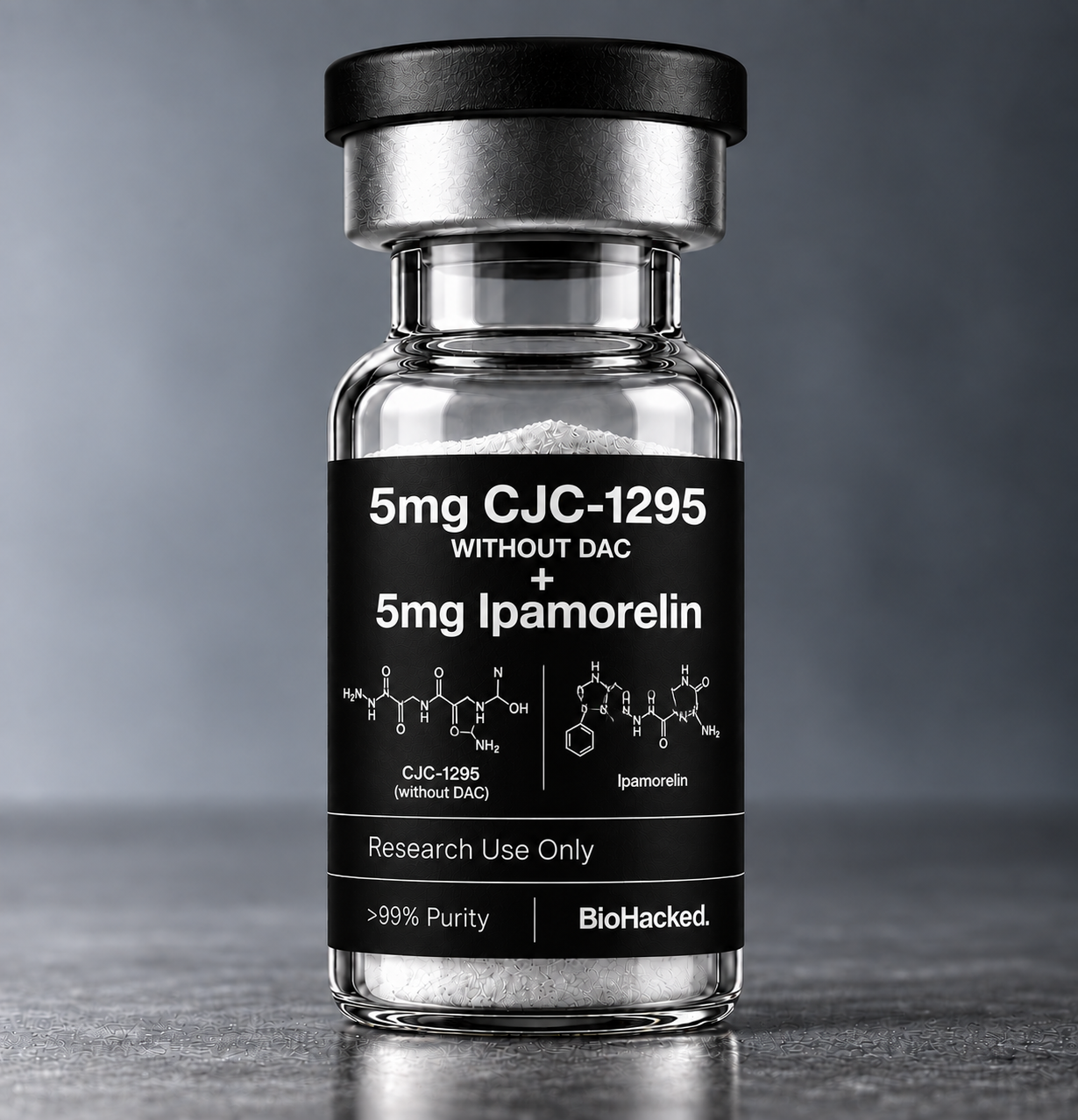 5MG CJC-1295 WITHOUT DAC + 5MG IPAMORELIN KIT (10 VIALS)